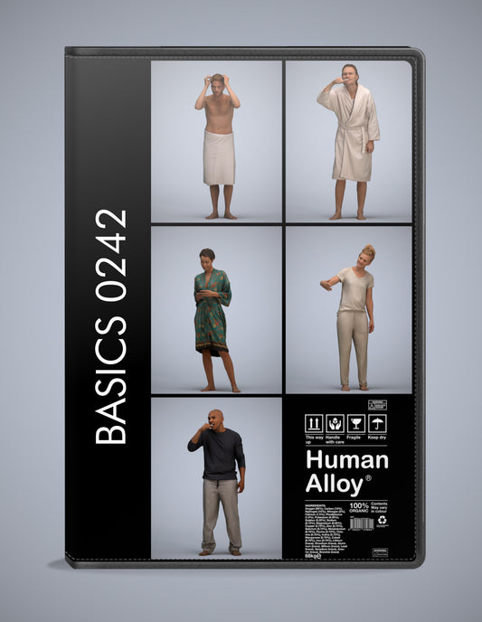 5 3D scanned people bathroom, photorealistic archviz pack for Enscape and SketchUp