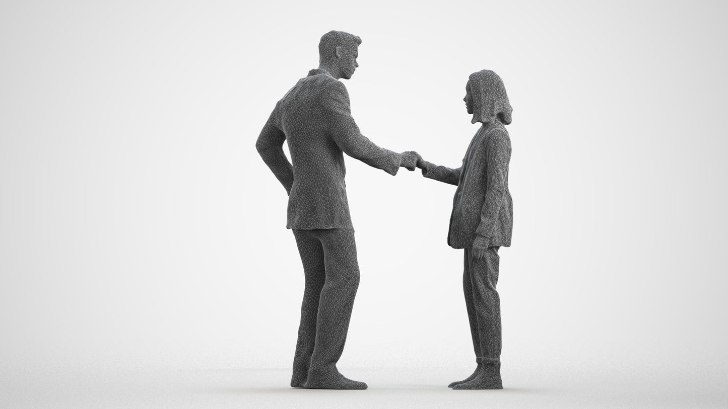 photogrammetry 3D woman business, realistic human model archviz FBX, wireframe front view