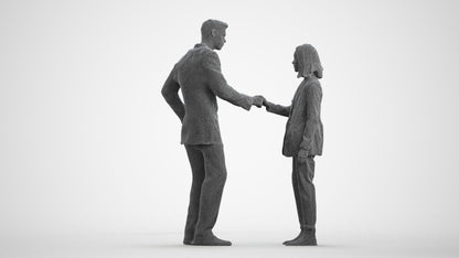 photogrammetry 3D woman business, realistic human model archviz FBX, wireframe front view