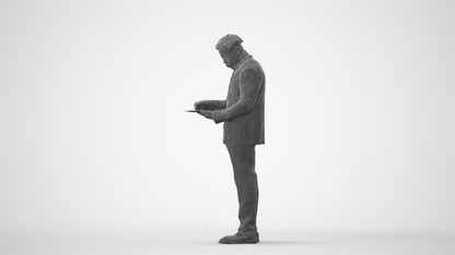 realistic 3D man business, scanned archviz people for Blender and 3ds Max, square thumbnail