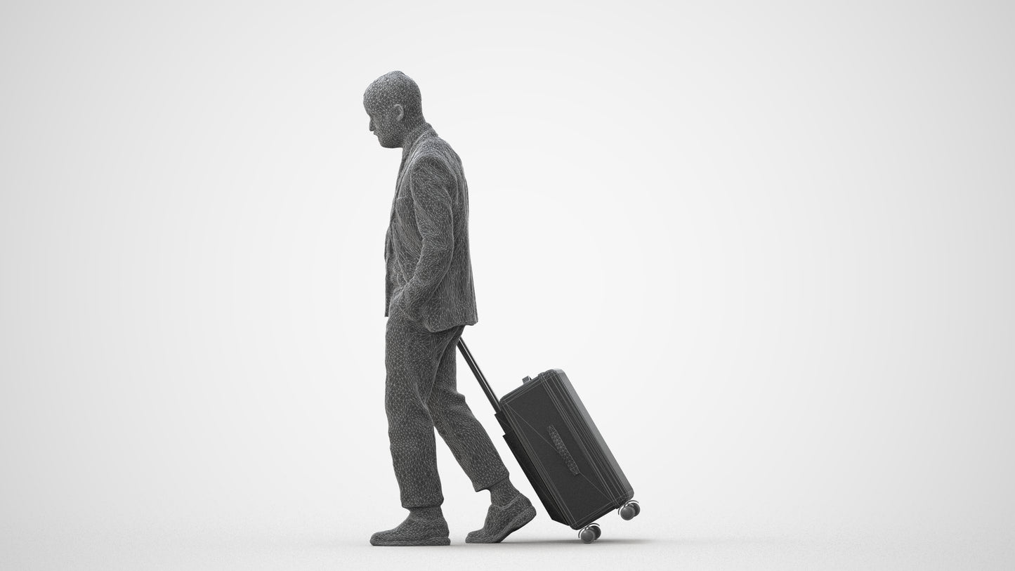realistic 3D people man business, render-ready for V-Ray and Corona, FBX OBJ, square thumbnail