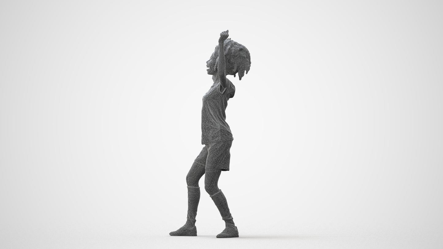 realistic 3D people woman sport, render-ready for V-Ray and Corona, FBX OBJ, square thumbnail