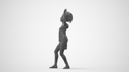 realistic 3D people woman sport, render-ready for V-Ray and Corona, FBX OBJ, square thumbnail