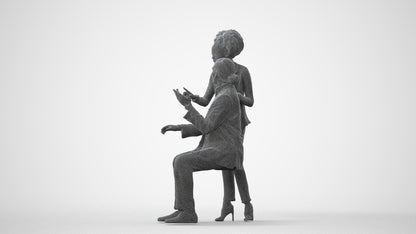 realistic 3D people woman business, render-ready for V-Ray and Corona, FBX OBJ, square thumbnail