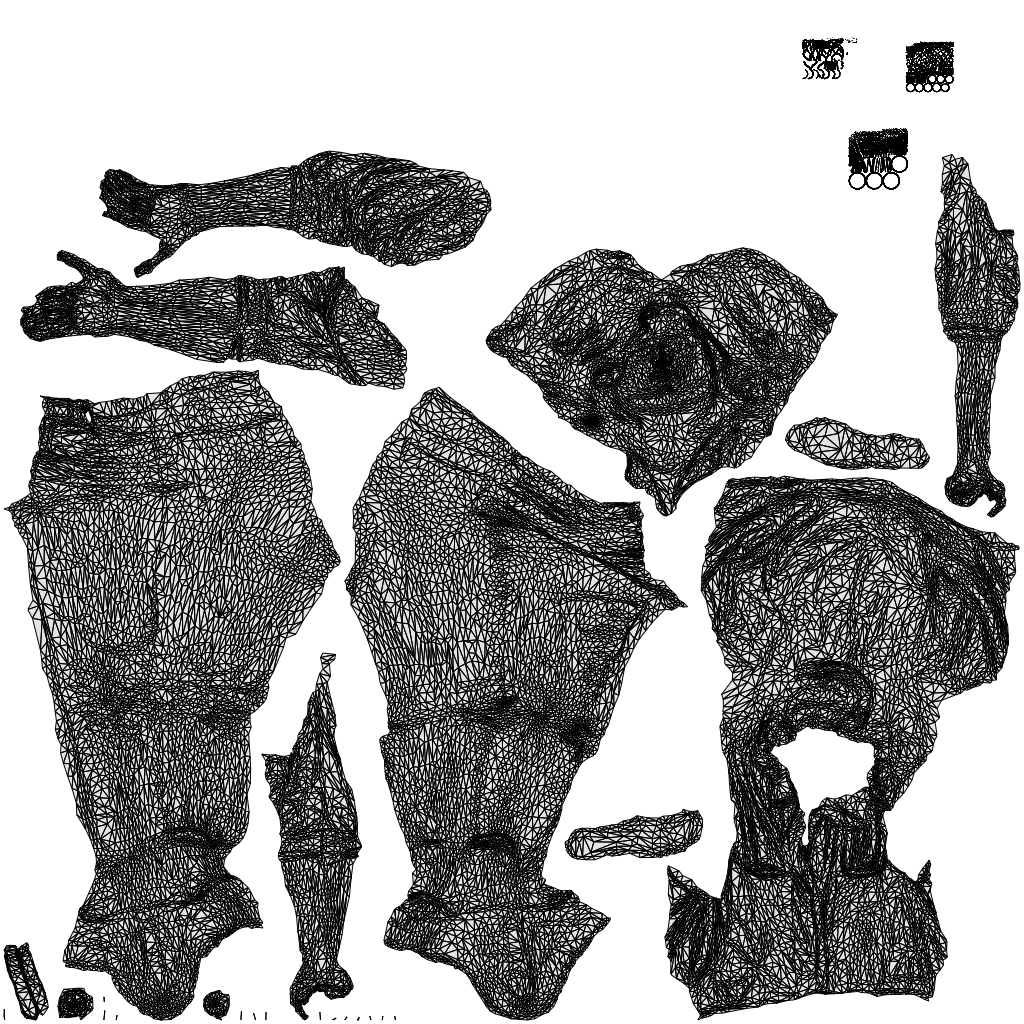 realistic 3D people woman casual cycling, render-ready for V-Ray and Corona, FBX OBJ, wireframe top-down view