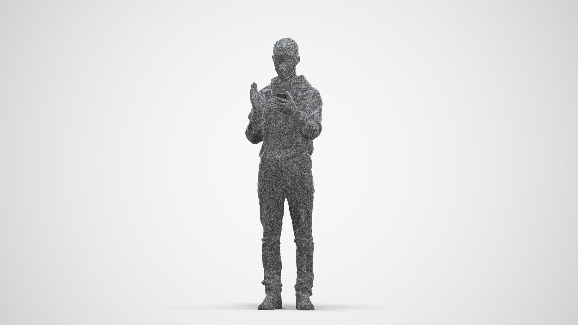 realistic 3D people boy casual kids, render-ready for V-Ray and Corona, FBX OBJ, three-quarter front view render