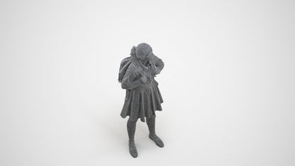 realistic 3D human girl kids, archviz people FBX OBJ for Blender, wireframe three-quarter view