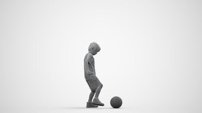 realistic 3D boy casual kids, scanned archviz people for Blender and 3ds Max, wireframe side view