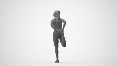 realistic 3D woman sport, scanned archviz people for Blender and 3ds Max, square thumbnail