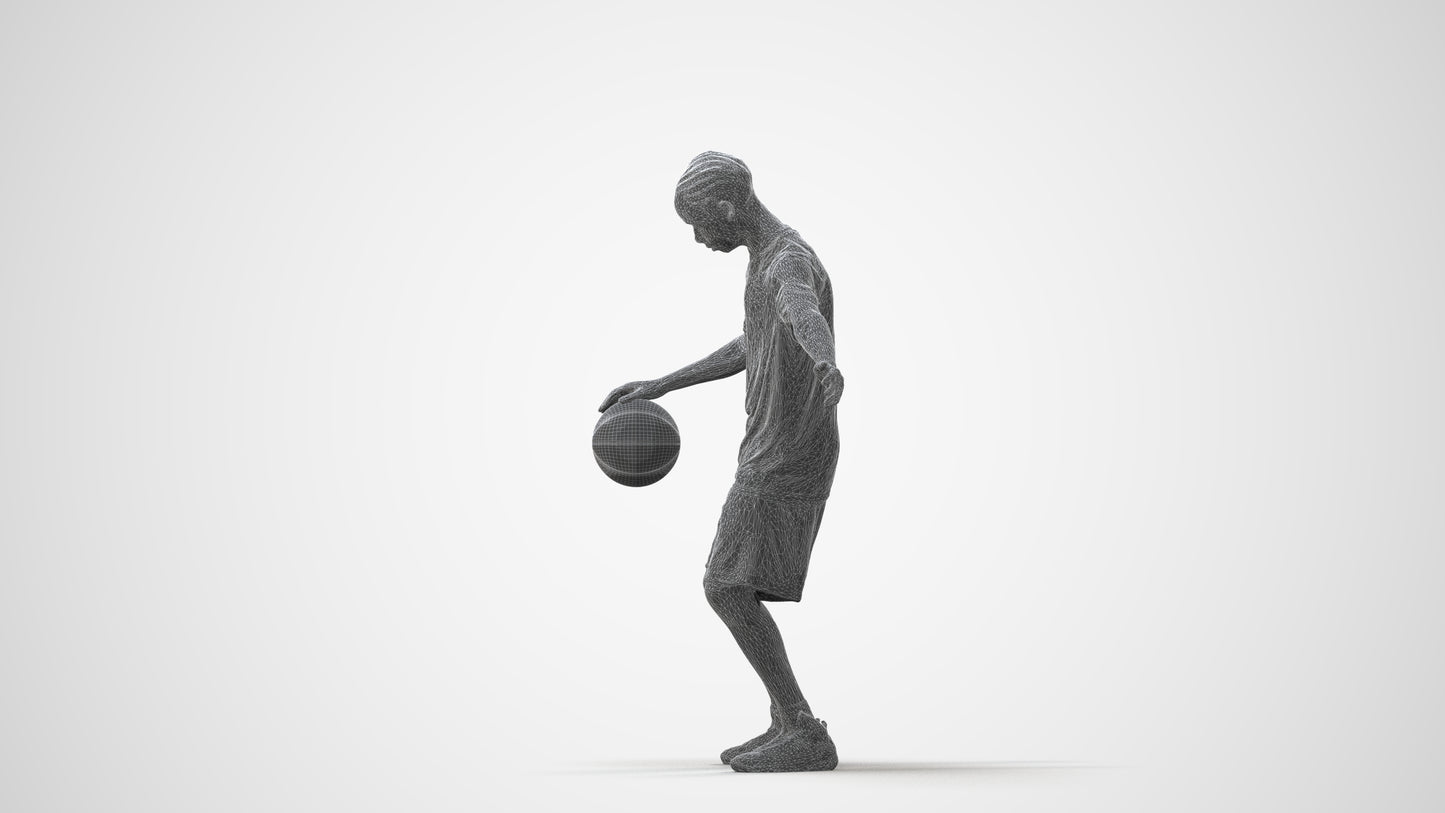 3D people model boy sport, scanned human for 3ds Max rendering, square thumbnail