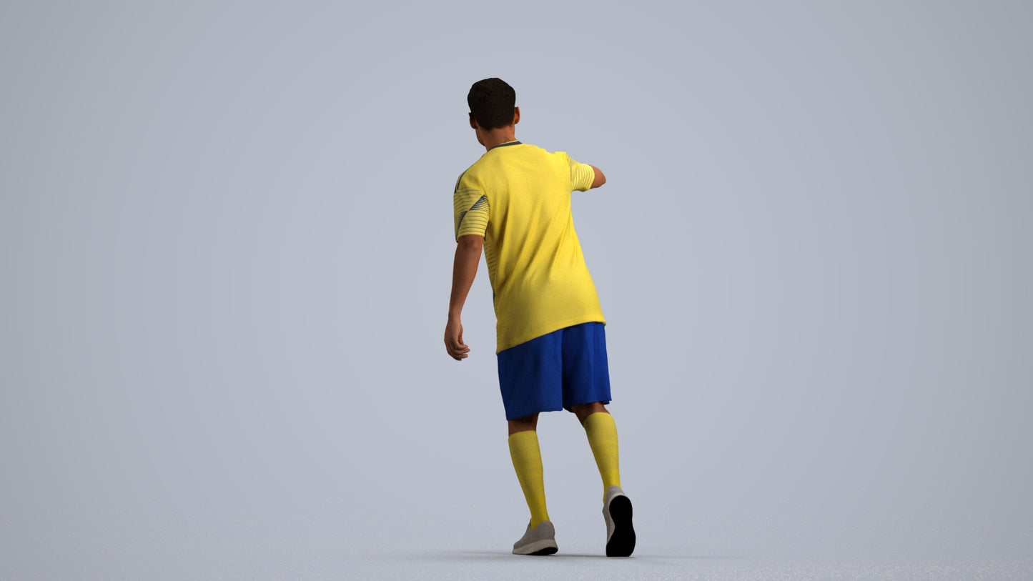 realistic 3D people man sport, render-ready for V-Ray and Corona, FBX OBJ, front view render
