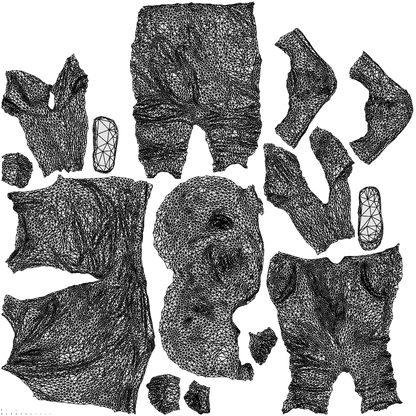 realistic 3D people boy casual kids, render-ready for V-Ray and Corona, FBX OBJ, wireframe top-down view
