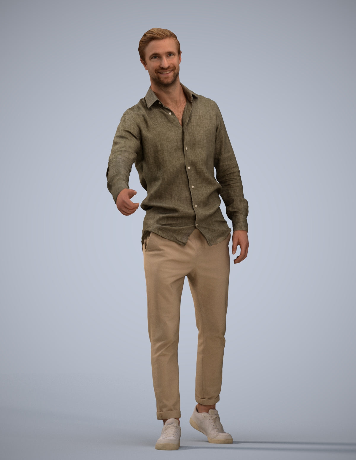 realistic 3D people man casual mix, render-ready for V-Ray and Corona, FBX OBJ