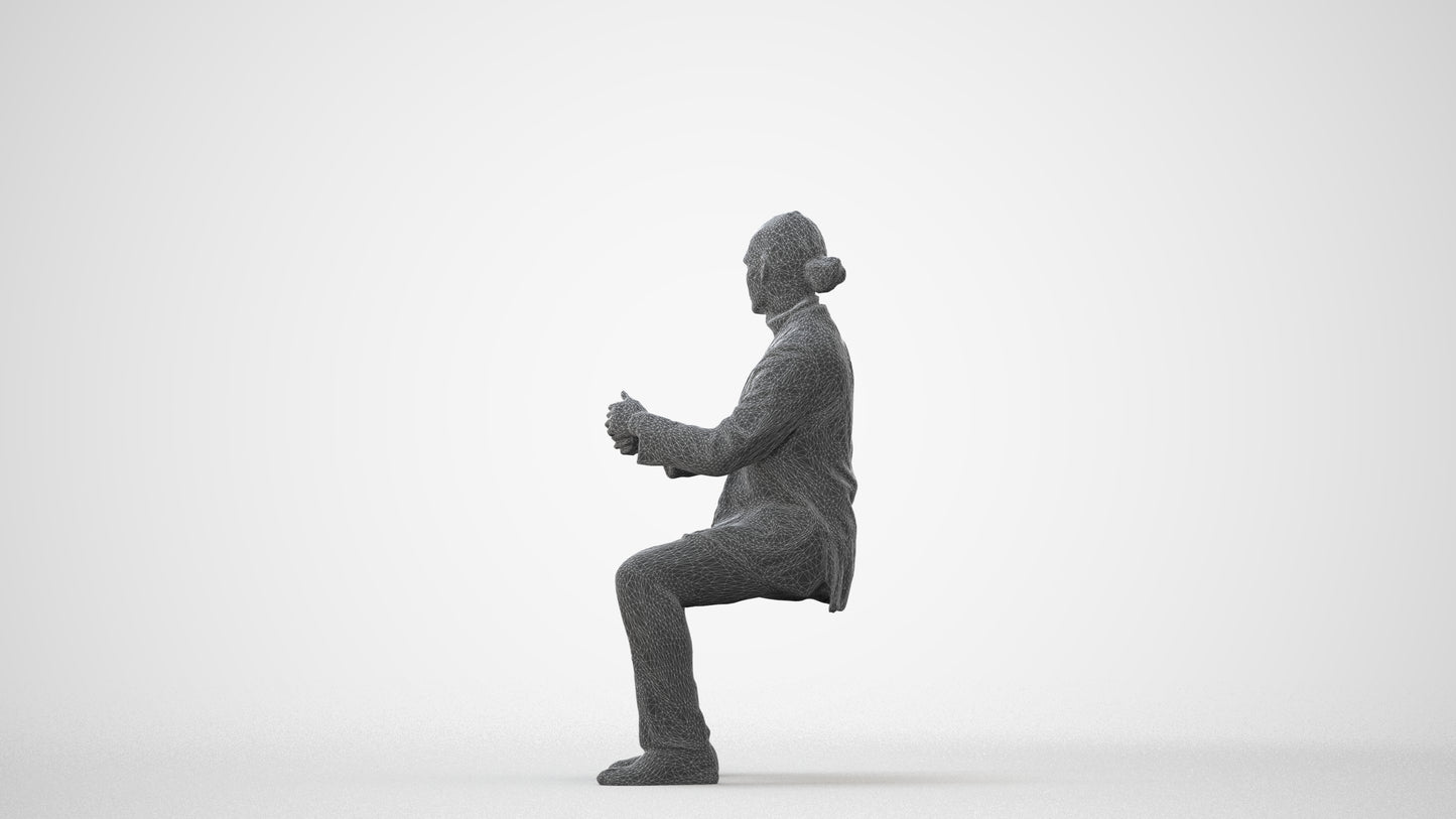 realistic 3D man business, scanned archviz people for Blender and 3ds Max, square thumbnail
