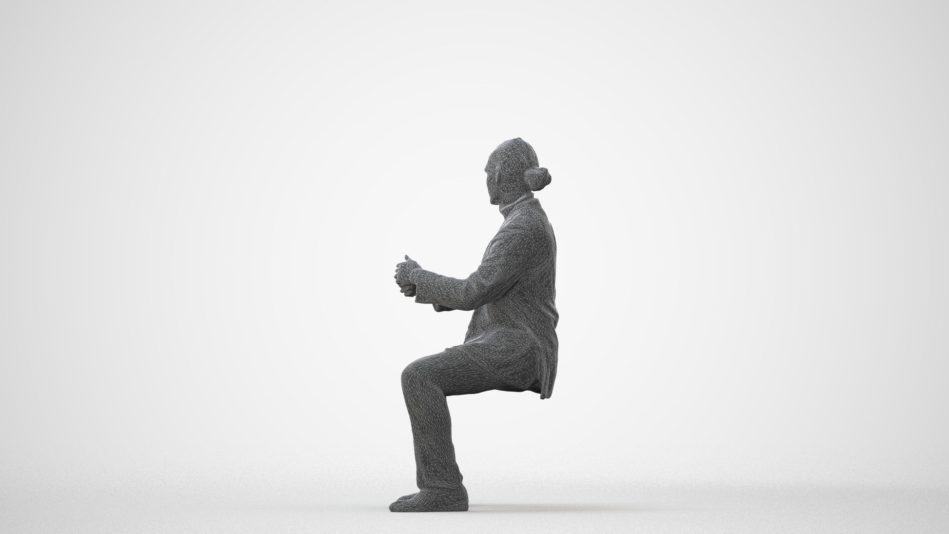 realistic 3D man business, scanned archviz people for Blender and 3ds Max, square thumbnail
