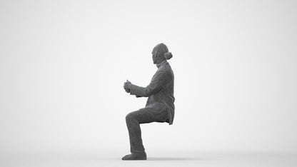 realistic 3D man business, scanned archviz people for Blender and 3ds Max, square thumbnail