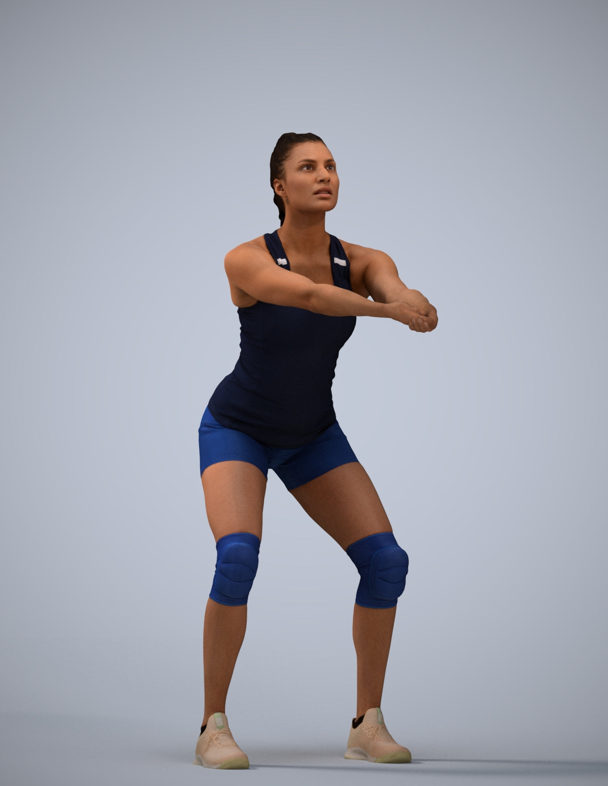 realistic 3D people woman sport, render-ready for V-Ray and Corona, FBX OBJ