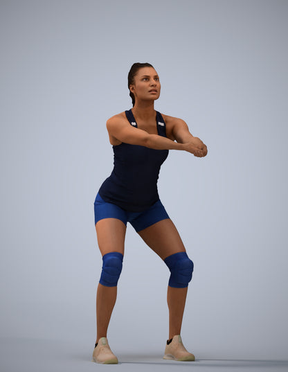 realistic 3D people woman sport, render-ready for V-Ray and Corona, FBX OBJ