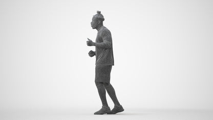 scanned 3D man sport, photogrammetry people for Enscape and V-Ray, square thumbnail
