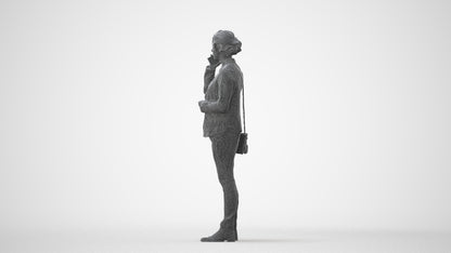 scanned 3D woman business, photogrammetry people for Enscape and V-Ray, square thumbnail