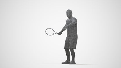 photogrammetry 3D man sport, realistic human model archviz FBX, wireframe back view