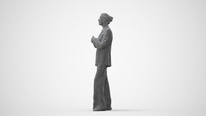 realistic 3D people senior woman business, render-ready for V-Ray and Corona, FBX OBJ, square thumbnail