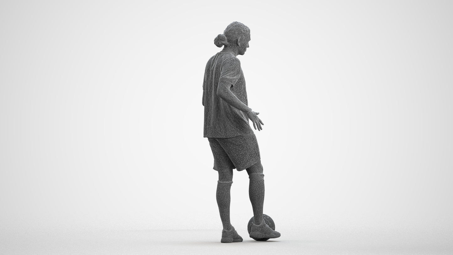 photogrammetry 3D man sport, realistic human model archviz FBX, wireframe front view
