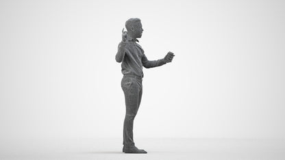 realistic 3D boy kids, scanned archviz people for Blender and 3ds Max, wireframe side view