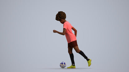3D people model woman sport, scanned human for 3ds Max rendering, front view render