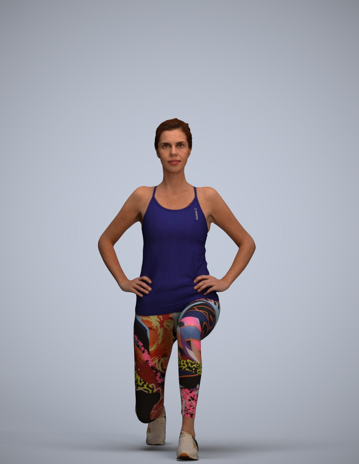 realistic 3D people woman sport, render-ready for V-Ray and Corona, FBX OBJ
