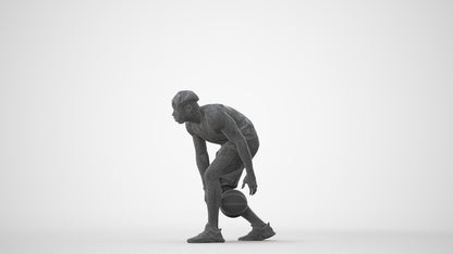 3D people model man sport, scanned human for 3ds Max rendering, square thumbnail