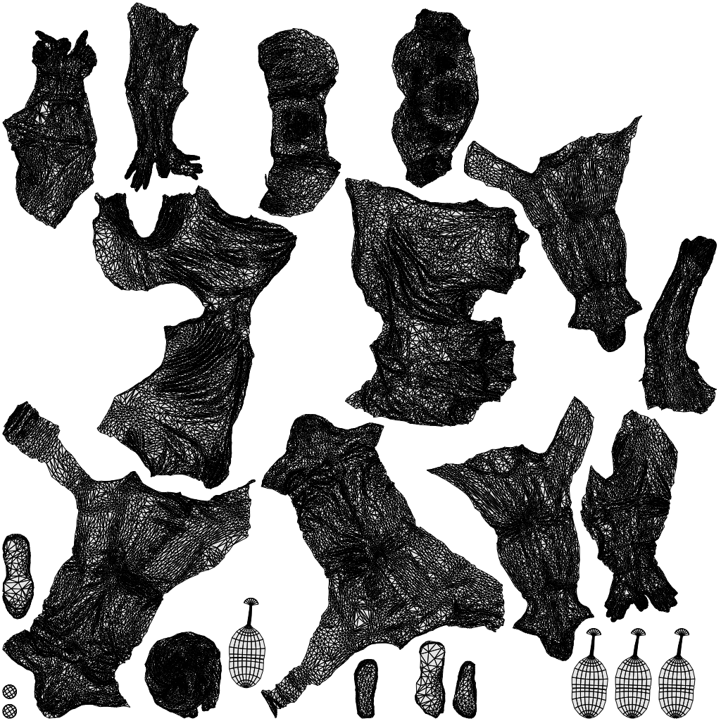 scanned 3D man casual couple, photogrammetry people for Enscape and V-Ray, wireframe top-down view