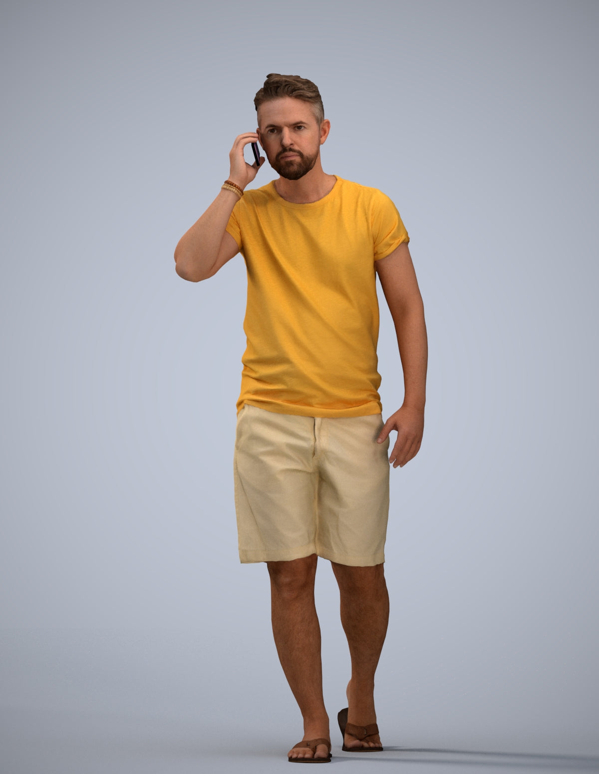 realistic 3D human man walking, archviz people FBX OBJ for Blender