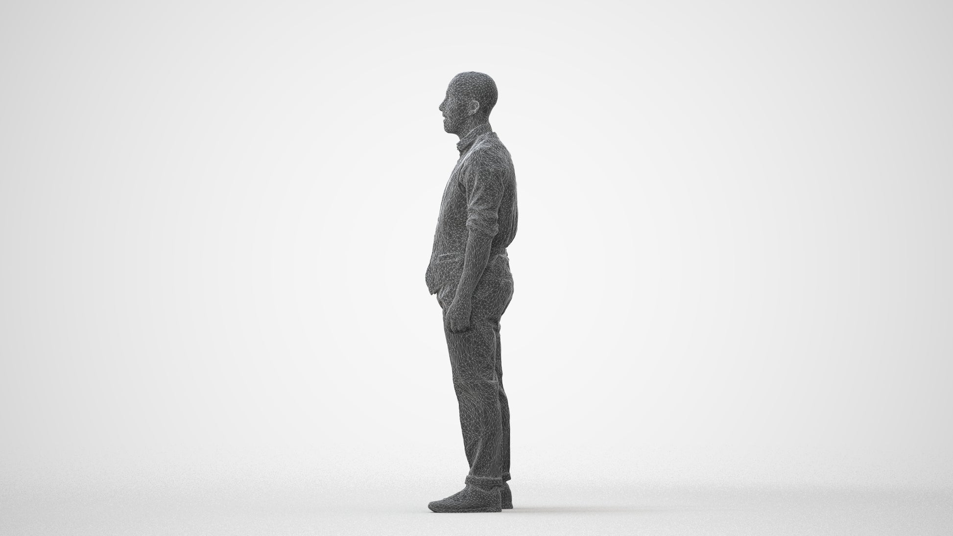 realistic 3D people man business, render-ready for V-Ray and Corona, FBX OBJ, square thumbnail