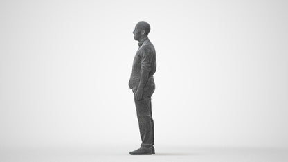 realistic 3D people man business, render-ready for V-Ray and Corona, FBX OBJ, square thumbnail