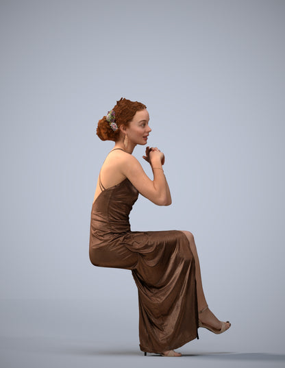 3D people model woman formal formalaffairs, scanned human for 3ds Max rendering