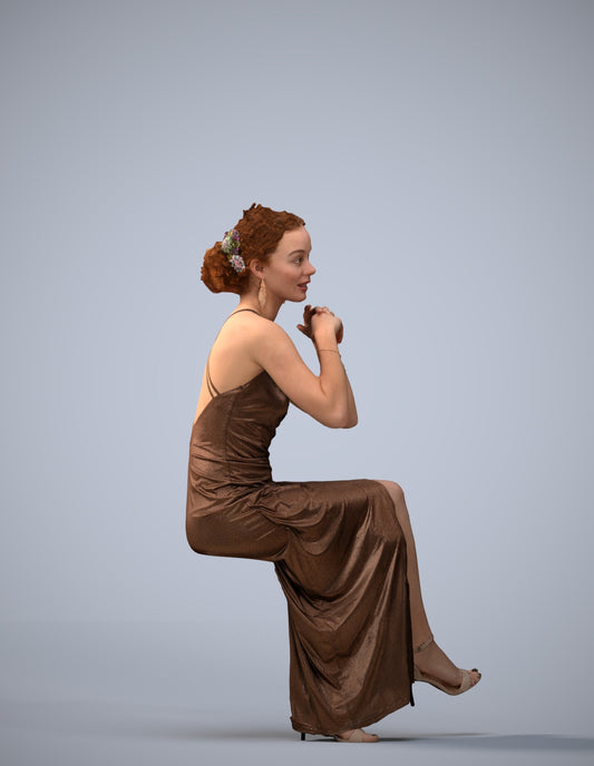 3D people model woman formal formalaffairs, scanned human for 3ds Max rendering