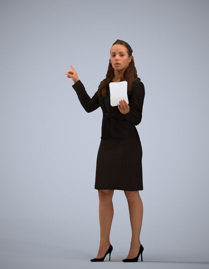 photogrammetry 3D woman business, realistic human model archviz FBX