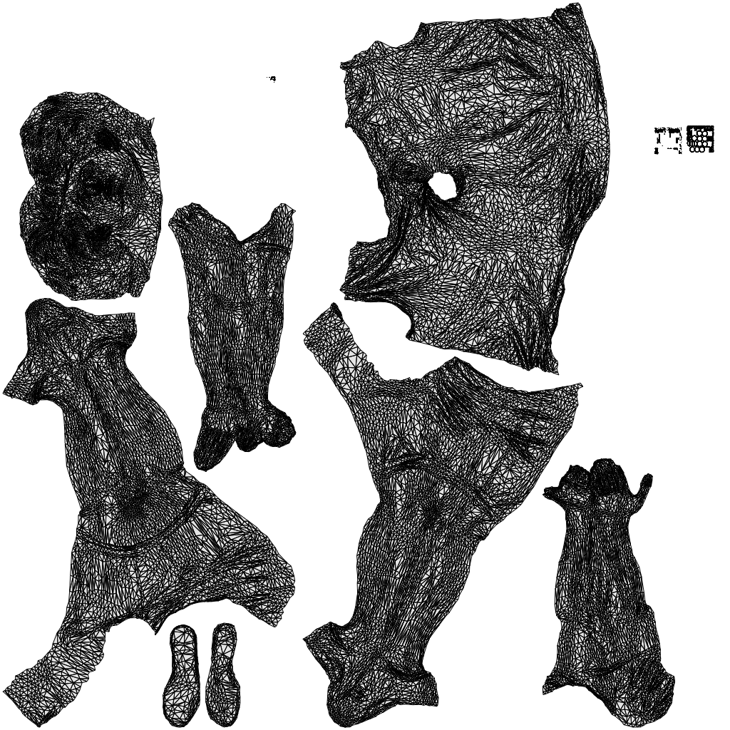 realistic 3D man casual cycling, scanned archviz people for Blender and 3ds Max, wireframe top-down view