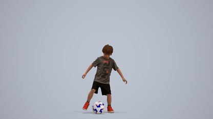 realistic 3D boy casual kids, scanned archviz people for Blender and 3ds Max, standing pose render