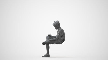 realistic 3D human boy casual kids, archviz people FBX OBJ for Blender, square thumbnail