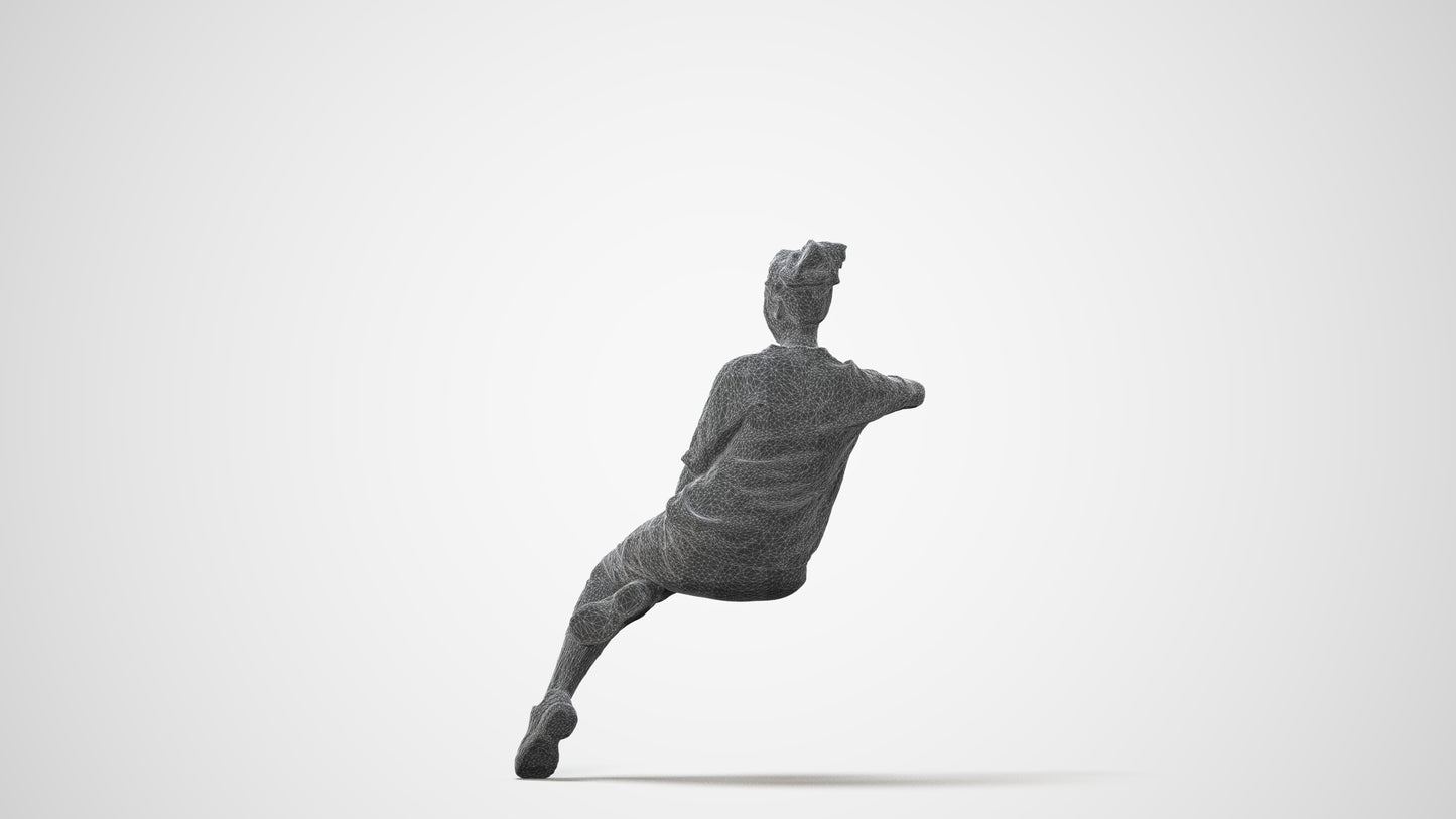 3D scanned woman sitting casual, photorealistic archviz people for Enscape and SketchUp, square thumbnail