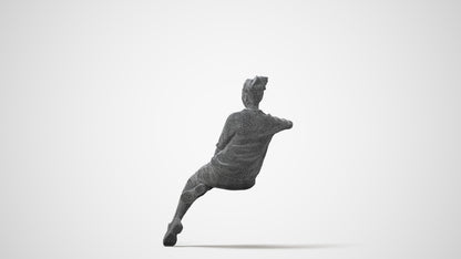 3D scanned woman sitting casual, photorealistic archviz people for Enscape and SketchUp, square thumbnail