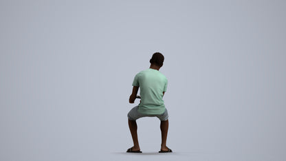 photogrammetry 3D boy casual kids, realistic human model archviz FBX, front view render