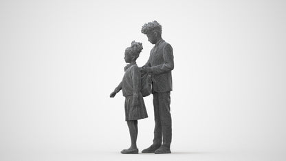 photogrammetry 3D girl kids, realistic human model archviz FBX, square thumbnail