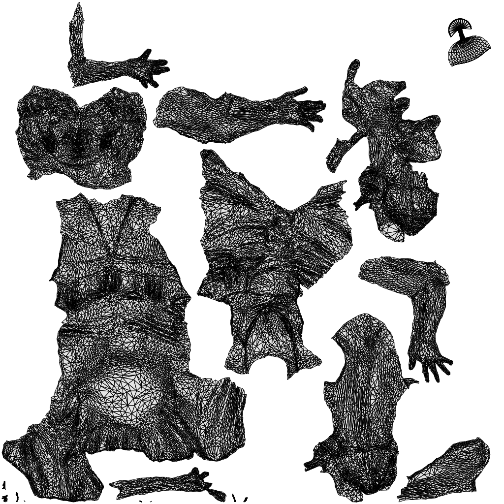 3D scanned woman formalaffairs formal, photorealistic archviz people for Enscape and SketchUp, wireframe top-down view