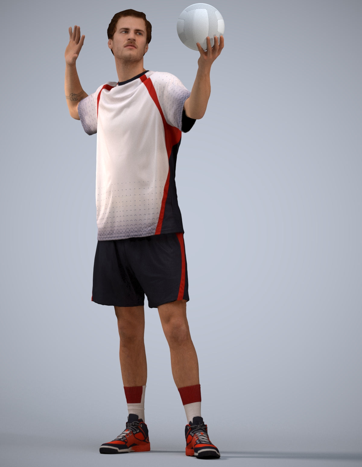 realistic 3D people man sport, render-ready for V-Ray and Corona, FBX OBJ