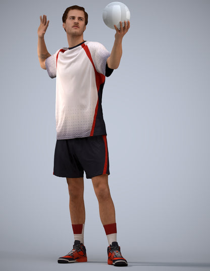 realistic 3D people man sport, render-ready for V-Ray and Corona, FBX OBJ