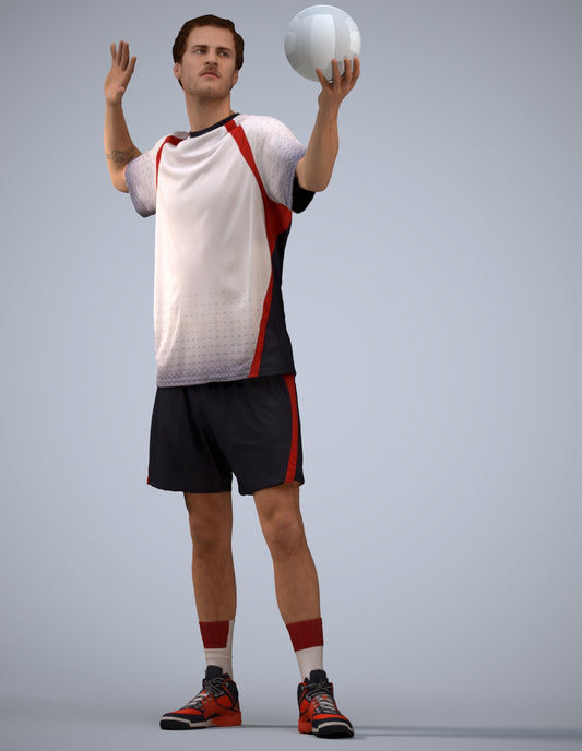 realistic 3D people man sport, render-ready for V-Ray and Corona, FBX OBJ