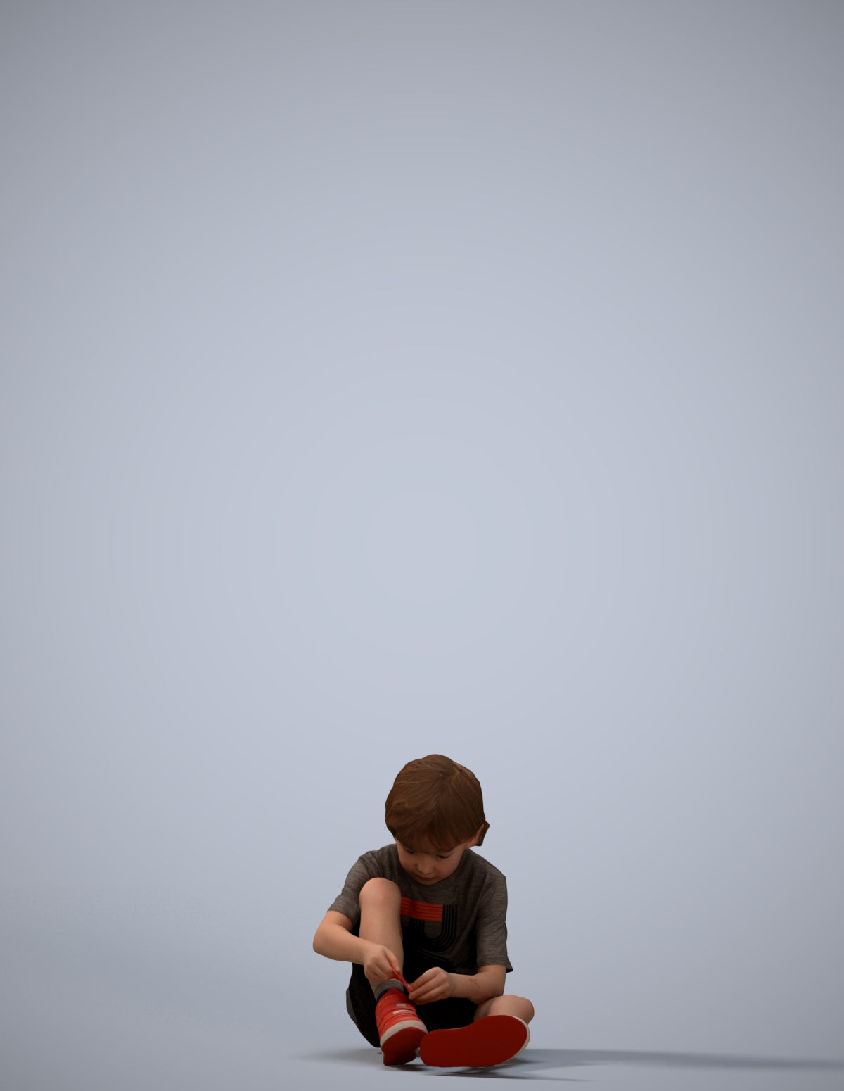realistic 3D people boy casual kids, render-ready for V-Ray and Corona, FBX OBJ